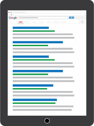 SERP features results page