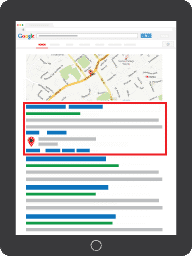 SERP feature local map pack